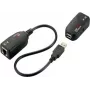 EXSYS EX-1441-2 Gigabit Ethernet paplašinātājs pa koaksiālo kabeli, komplekts, 1000 m diapazons, metāla korpuss, melns