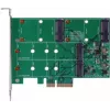 EXSYS EX-3649 Dual M.2 SATA III SSD RAID kontrollera karte - PCIe 2.0 x2, ASM1062R, RAID 0/1/JBOD, bootable, hot-swap, low-profile