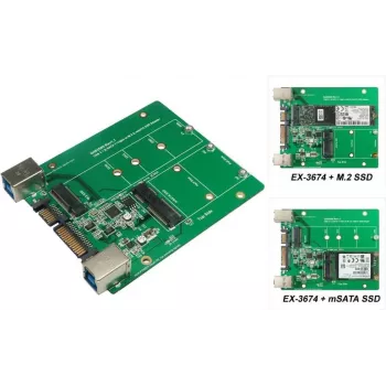 EXSYS EX-3674 4 portu USB 3.0 uz RS-232 seriālais adapteris ar metāla korpusu un 15KV ESD aizsardzību