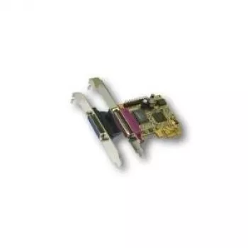 EXSYS EX-44012 PCI Express divu paralēlo portu karte EPP/ECP, MosChip MCS9901CV, Low Profile