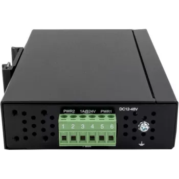 EXSYS EX-6205 8 portu rūpnieciskais Ethernet komutators, 10/100 Mbps, DIN sliedes montāža, -40 līdz 75°C