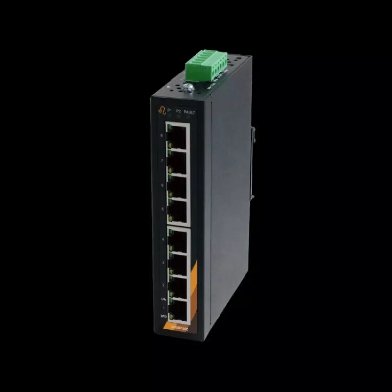 EXSYS EX-6225 8 portu Gigabit Ethernet komutators, 10/100/1000 Mbps, metāla korpuss, galda/sienas montāža, Plug and Play