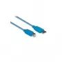 EXSYS EX-K1620-2 USB 3.2 Gen 1 kabelis, USB-A uz USB-B, 2 m, zils