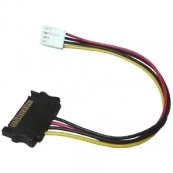 EXSYS EX-K41910 Floppy uz SATA barošanas adaptera kabelis 0,4m melns