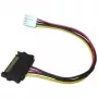 EXSYS EX-K41910 Floppy uz SATA barošanas adaptera kabelis 0,4m melns