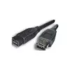 EXSYS FireWire 800 uz 400 kabelis 9 kontaktu uz 6 kontaktu, 1,0 m, melns EX-K6860