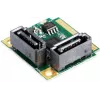 EXSYS Mini PCIe SATA III kontrolieris, 2 porti, 6Gbps, ASM1061, pilna augstuma EX-48080-2