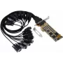 EXSYS PCIe 16 portu RS-232 sērijas karte ar SystemBase mikroshēmojumu, 921.6 Kbps, 15KV ESD, Low Profile EX-44316-2