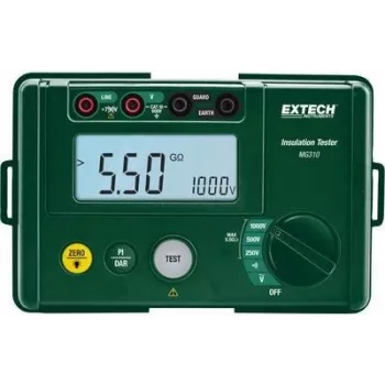 Extech MG310 izolācijas testeris 250V 500V 1000V 5.5 GΩ