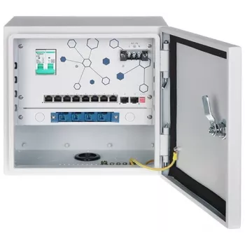 External Camera Distribution Point Expert-PoE/OTD-82GSFP - Pārvaldāms industriālais PoE+ slēdzis ar 8 Gigabit PoE portiem un 2 SFP slotiem, IP67