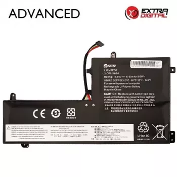 Extra Digital Advanced klēpjdatora akumulators Lenovo L17M3PG2 – 4750mAh, 54Wh, 11.34V, 3 šūnu Li-ion (NB482832)