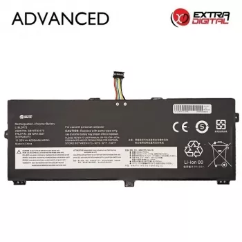 Extra Digital Advanced klēpjdatora baterija Lenovo L18L3P72 - 4200mAh, 11.52V, 48.38Wh, 3 šūnu Li-ion, melna