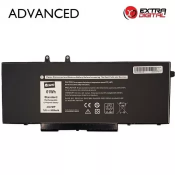 Extra Digital Advanced NB441921 rezerves klēpjdatora akumulators Dell 4GVMP (8000mAh, 11.4V, 6 šūnu, Li-ion)