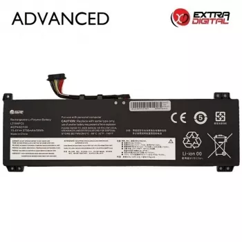 Extra Digital Advanced rezerves klēpjdatora akumulators Lenovo L21M4PC0 – 3750mAh, 15.36V, 57Wh, 4 šūnu Li-ion (melns)