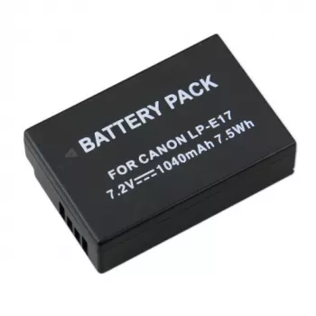 EXTRA DIGITAL Canon LP-E17 aizstājējakumulators (bez mikroshēmas, 7.2V, 1300mAh, Li-ion, melns)