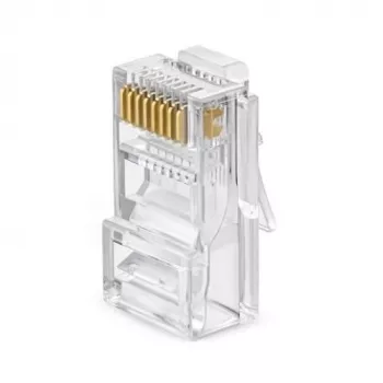 EXTRA DIGITAL RJ45 UTP Cat5e modulārais spraudnis (8P8C, 50µ zeltīts, 100 gab.)