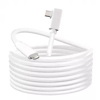 EXTRA DIGITAL VR Link kabelis USB-C uz USB-C 5m balts 5Gbps Oculus Quest