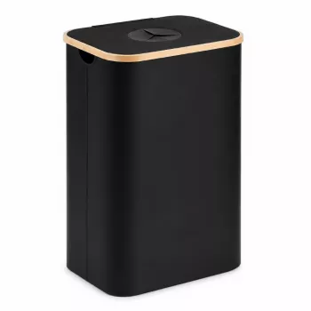 EXTRALINK Black Forest Atgriežamo Pudeļu Pārstrādes Grozs, Salokāms, 100L, Melns