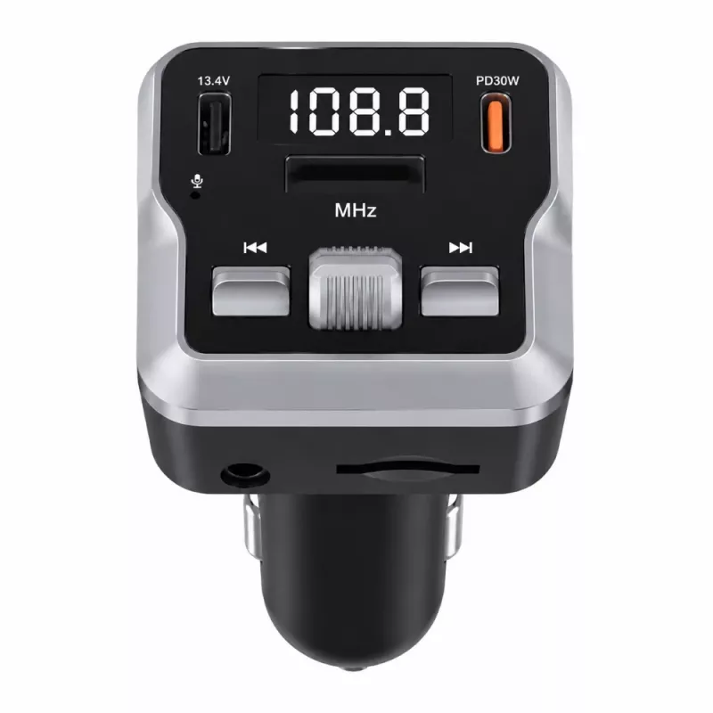 EXTRALINK Bluetooth FM raidītājs ar 2 USB uzlādes portiem un MicroSD kartes slotu