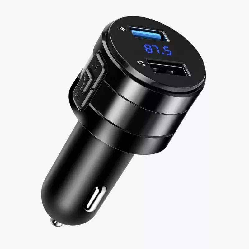 EXTRALINK Bluetooth FM raidītājs ar 2x USB lādētāju, brīvroku zvanīšanu, melns