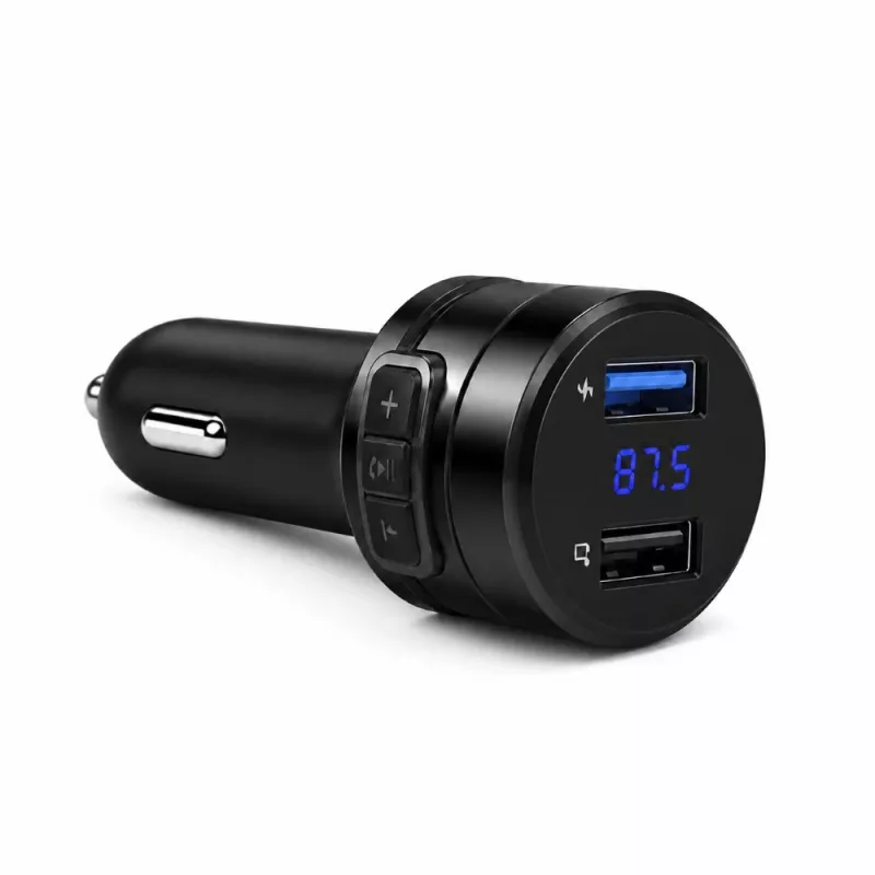EXTRALINK Bluetooth FM raidītājs ar 2x USB lādētāju, brīvroku zvanīšanu, melns