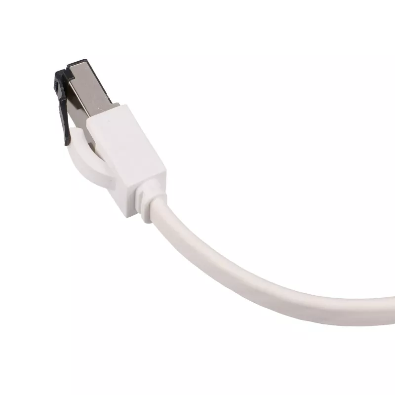 EXTRALINK Cat.8 U/FTP plakans Ethernet ielāpu kabelis 1m 40G balts