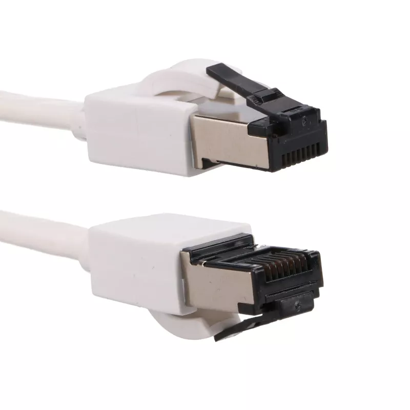 EXTRALINK Cat 8 U/FTP plakans komutācijas kabelis 3m 40G balts