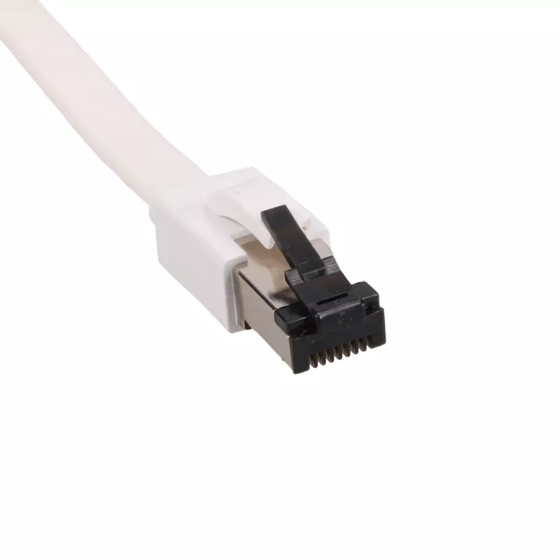 EXTRALINK Cat 8 U/FTP plakans komutācijas kabelis 3m 40G balts
