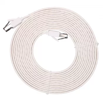 EXTRALINK Cat.8 U/FTP plakanais vītais kabelis 5m 40Gbps balts