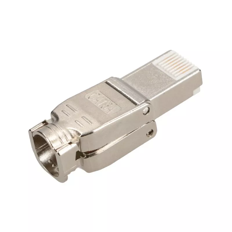 Extralink CAT6A RJ45 bezinstrumentu savienotājs – UTP 8P8C zeltīts 10Gbps Ethernet spraudnis