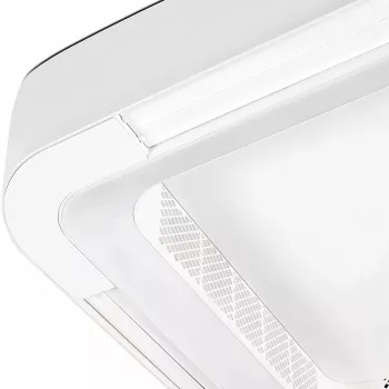 Extralink Cube Air 23 viedais WiFi griestu ventilators ar apgaismojumu, balts, 59 cm, lietotnes vadība