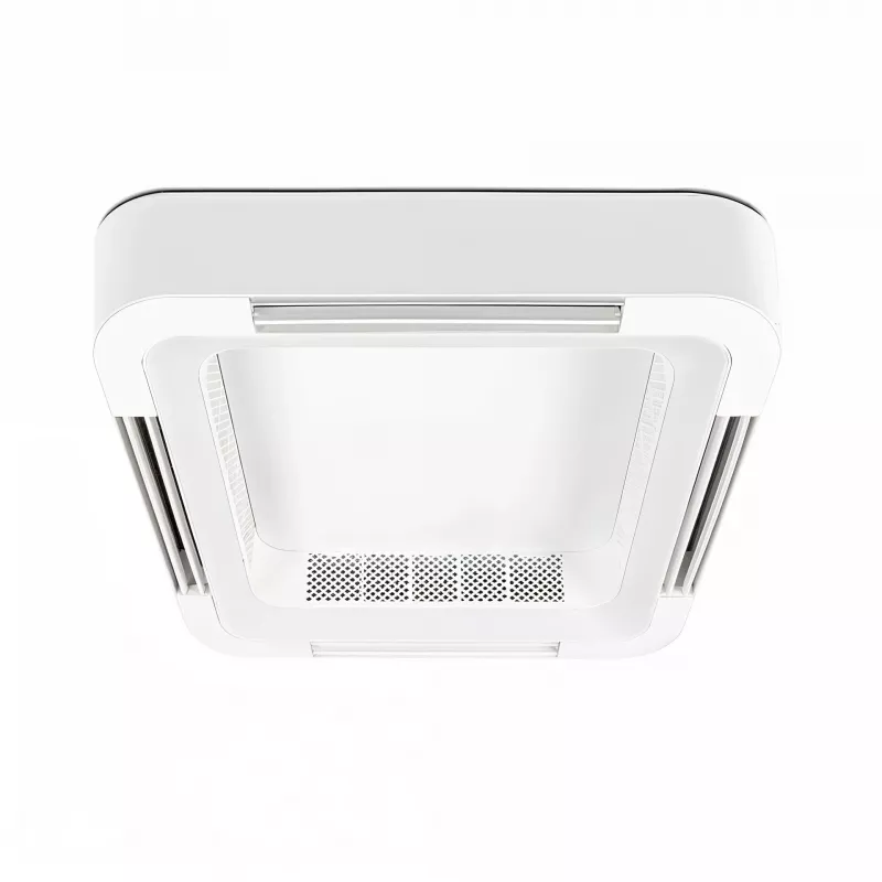 Extralink Cube Air 23 viedais WiFi griestu ventilators ar apgaismojumu, balts, 59 cm, lietotnes vadība