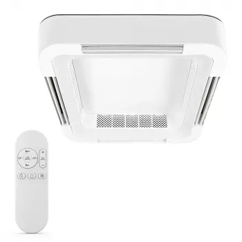 Extralink Cube Air 23 viedais WiFi griestu ventilators ar apgaismojumu, balts, 59 cm, lietotnes vadība
