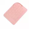 EXTRALINK HOME Silikona karstumizturīgs paklājiņš matu taisnotājiem un lokšķērēm 22x16 cm Rozā
