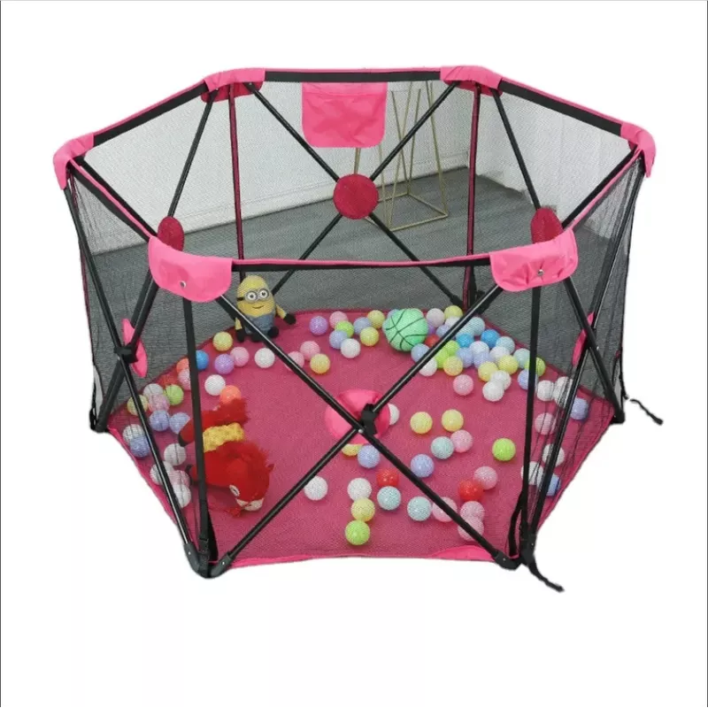 Extralink Kids rotaļu sētiņa un bumbu baseins - salokāms sausais baseins bērniem, 120x68cm, pelēks