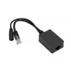 Extralink PoE pārveidotājs 1 ports, ieeja 1x 1000Mb/s RJ45/Jack 10-30V, izeja 48V