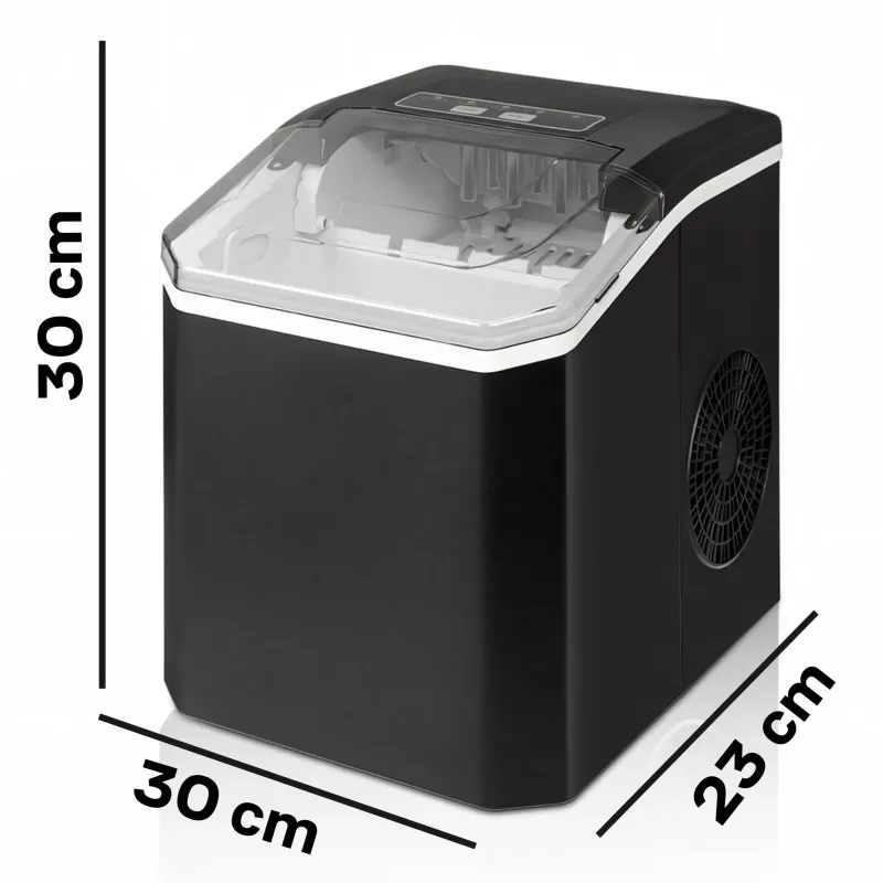 Extralink SmartLife Cube Ice Lite Ledus ražotājs - 12 kg/24h, 1.8L tvertne, lodes ledus, melns