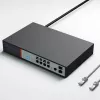 Extralink VICTOR 8 portu Gigabit PoE+ pārvaldāms komutators ar 2 SFP, 150W budžetu, L2+