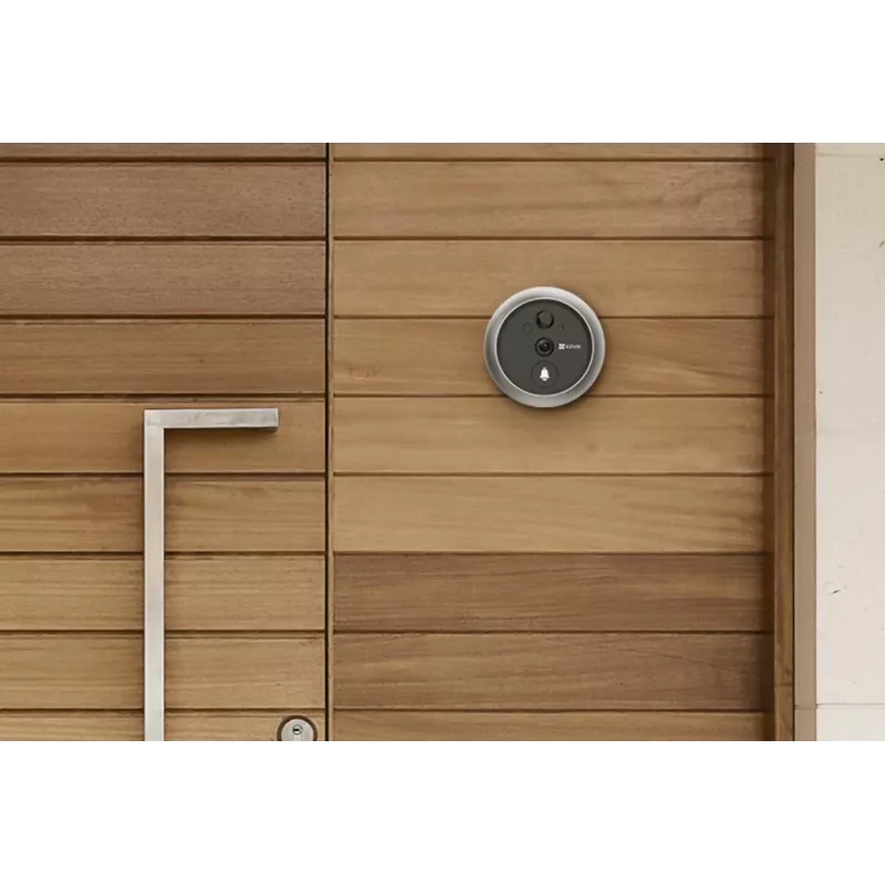 Ezviz CS-CP4 2MP Wi-Fi Digital Door Viewer ar 4.3 collu displeju, sudraba