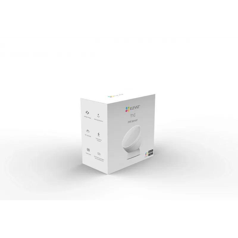 EZVIZ CS-T1C bezvadu PIR kustības detektors, Zigbee 3.0, 12 m diapazons, balts