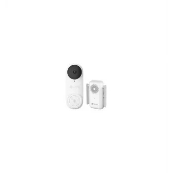 EZVIZ CSDB25MP ar bateriju darbināms video durvju zvana komplekts ar bezvadu zvaniņu, 2K+ izšķirtspēju, 176° platleņķi, IP65, 5200 mAh bateriju, MicroSD līdz 256GB, darbojas ar Alexa/Google