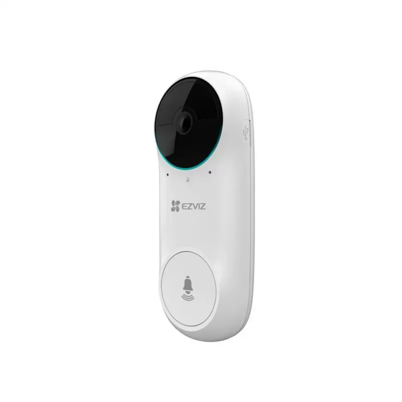 EZVIZ DB2C Bezvadu video durvju zvans 1080p Full HD, 160° FoV, nakts redzamība, divvirzienu audio, IP65, ar akumulatoru, darbojas ar Alexa/Google Assistant