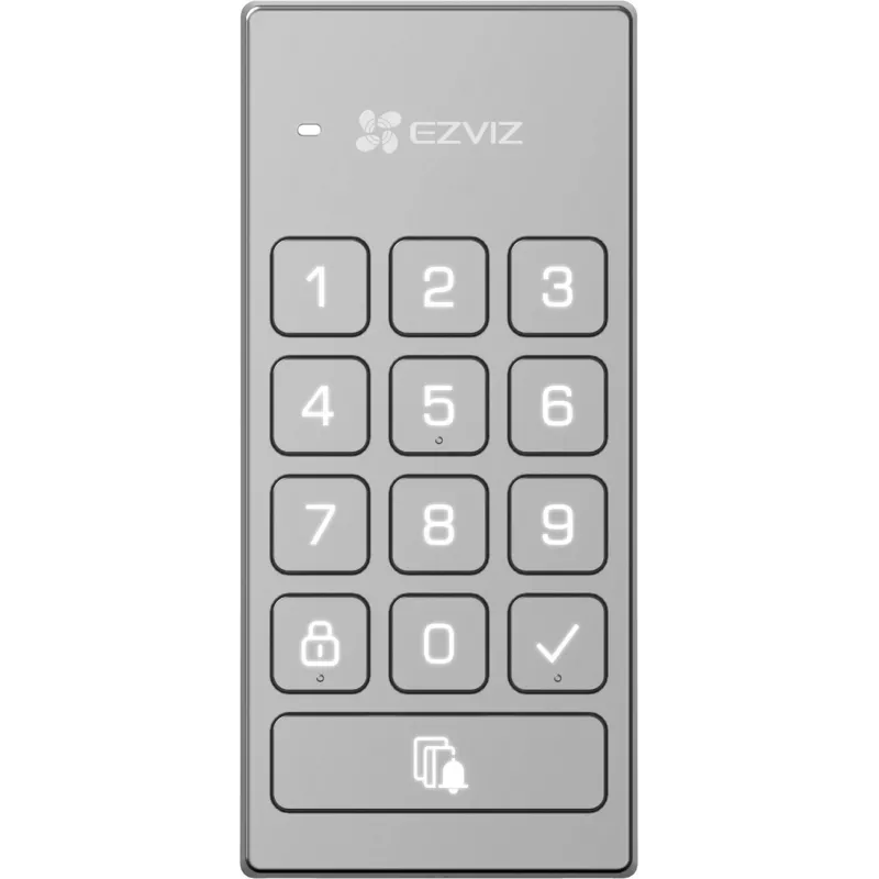 EZVIZ DL01/DL01CP viedā slēdzene ar tastatūru – pirksta nospiedums, kods, RFID, lietotnes vadība, Wi-Fi/Bluetooth, melna