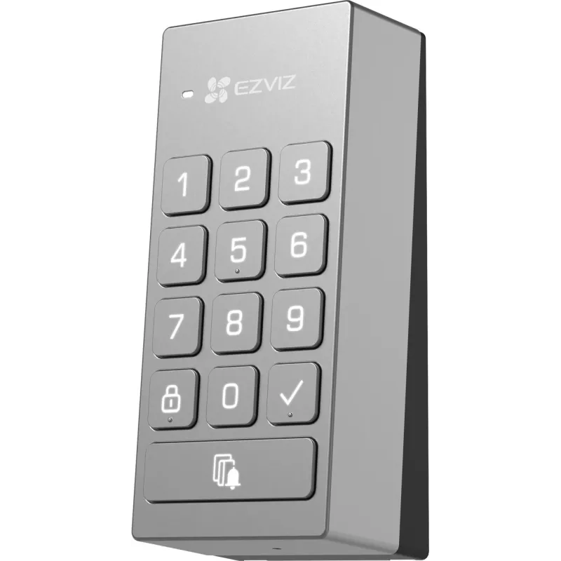 EZVIZ DL01/DL01CP viedā slēdzene ar tastatūru – pirksta nospiedums, kods, RFID, lietotnes vadība, Wi-Fi/Bluetooth, melna