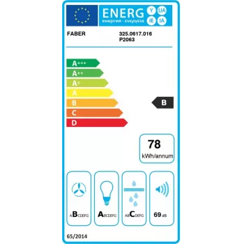 Faber Stilo Glass Smart A90 Sienas Tvaika Nosūcējs ar Wi-Fi Lietotnes Vadību, 90 cm, Nerūsējošais Tērauds/Stikls, A+ Energoefektivitāte, 700 m³/h