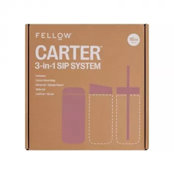 Fellow Carter Move Mug 3-in-1 473 ml Termokauss ar 3 Vākiem Pulverrozā