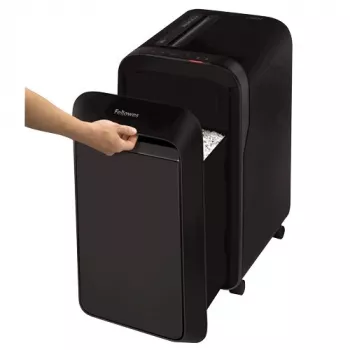 Fellowes Powershred LX221 mikro griešanas papīra smalcinātājs, 17 loksnes, P-5 drošība, 30L tvertne, melns 5050401