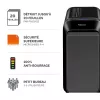 Fellowes Powershred LX221 mikro griešanas papīra smalcinātājs, 17 loksnes, P-5 drošība, 30L tvertne, melns 5050401