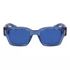 FERRAGAMO Vīriešu saulesbrilles SF2010S522143 - Taisnstūra acetāta rāmis, UV400 aizsardzība, 52 mm lēcas