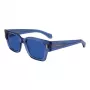 FERRAGAMO Vīriešu saulesbrilles SF2010S522143 - Taisnstūra acetāta rāmis, UV400 aizsardzība, 52 mm lēcas